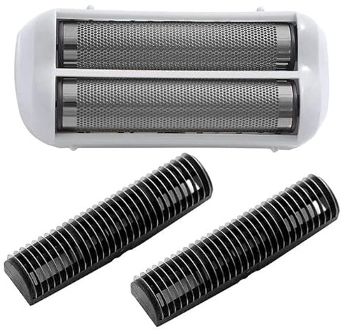 LIZONGFQ Rasierer Ersatzfolie und Schermesser für Andis 17150 17200 Waschbare 3D Intelligent Floating Shaving Blade (Color : Silver)
