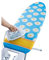 Maximex Blitz-Bügeldecke Margie BLAU 128x54 cm, Hitzereflektierende Bügeldecke mit Gegenbügeleffekt, Für schnelleres Bügeln, Baumwolldecke mit Blitzbügler-Zone, Öko-Tex Zertifiziert