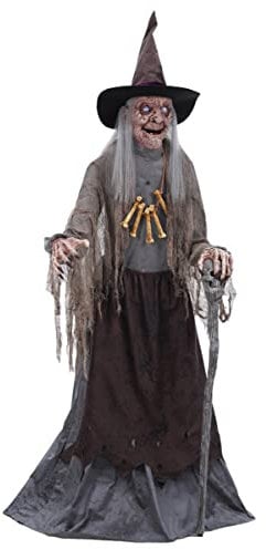 horror-shop Schaurige Waldhexe Halloween Animatronic
