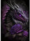 QENSPE 5D Diamond Painting Erwachsene Schwarzer Drache Diamant Painting Bilder Dunkel Rose Diamond Art Full DIY Diamant Kunst Malerei Stickerei Set Kreuzstich Bilder Home Wand Dekor 30x40cm