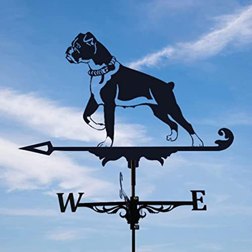 EICOFF Exquisite Metall-Wetterfahne-Ornament, Metallhahn, Wetterfahne, Dachdekoration, Wetterfahne, Windrad, Gartenstecker mit Hühnerornament, Garten-Windfahne, Windrichtungsanzeiger-Set