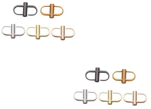 EXCEART 10 Pcs Belt Buckle Screw Fastening Buckles Chain Bag Metal Chain Adjustable Buckle for Chain Metal Buckles Wallet Bag Clasp Crossbody Bag Diy Buckles Accessories Small Chain Buckle