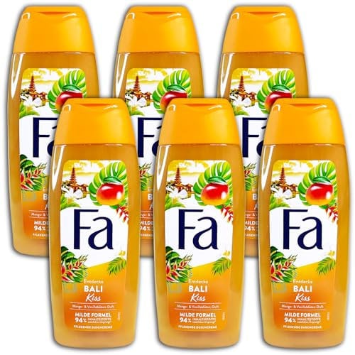 Fa Island Vibes Bali Kiss - Lote de 6 gel de ducha (6 unidades, 250 ml)