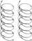 Dusibulv Auto Bremsbelagsensor 10PCS Vordere Bremssysteme Teile Bremsbelag Tragen Druck System Bremse 34356791958 Für BMW E60 F01 F10 F18 F13 Bremsbelagverschleiß Sensor