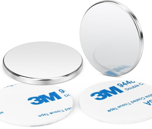 Wukong 32×3mm Magnets Strong, 2 Pack Self Adhesive Magnets, Strong Fridge Magnet for Whiteboard, Wooden Boards and Tiles