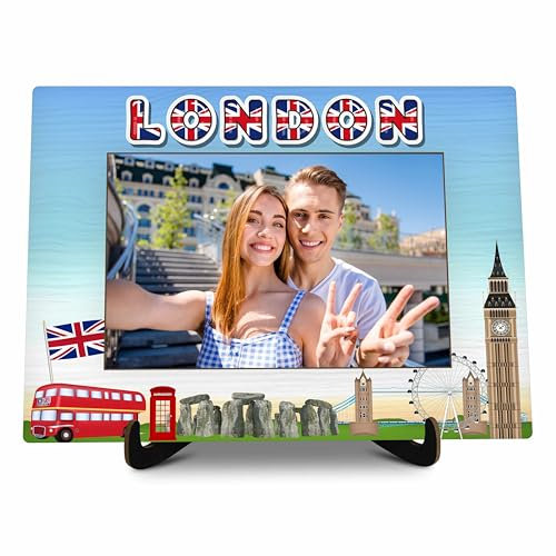 Londoner Bilderrahmen, London-Reise-Fotorahmen, Geschenk, London-Geschenke für Frauen, Männer, Freunde, Paare, Familie, London-Souvenirs für Hochzeit, Verlobung, Flitterwochen,
