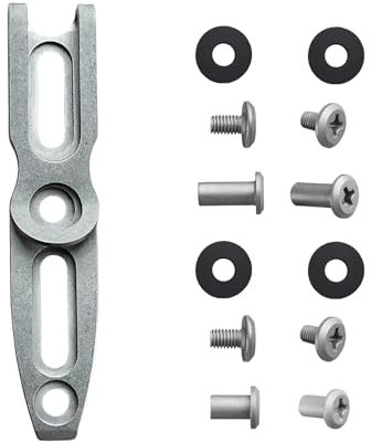 TONIFE Clip de bolsillo para accesorio de cuchillo para exteriores Kydex con múltiples distancias de orificios y opciones de grosor