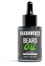 Beardburys Bartöl für Herren, vegan, Bartpflege mit Jojobaöl, spendet Feuchtigkeit, glättet und schützt in der Tiefe, Mystic-Duft, 30 ml