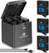 Homesuit Hero 13 - Batteria ricaricabile da 2100 mAh e LED a 3 canali, per GoPro Hero 13 Black Enduro, batteria ricaricabile con tipo C (confezione da 3)