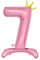 Luftballon 7. Geburtstag, Stehend Folienballon 7 Zahlen Luftballon Rosa 32/81cm Folienballon Geburtstag Deko Mädchen