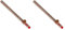 Legami - Penna Gel con Animaletto decorativo, Evita il rotolamento, Inchiostro Rosso, Animaletto rimovibile e ricombinabile, Punta 0,5 mm, Tema Teddy bear, 1 Unità (Confezione da 1) (Paquete de 2)