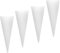 Eyccier 4Pcs Wall Vase, Cone Shaped Hanging Glass Wall Planter, 6x2in Plant Terrarium for Hydroponics Plants, Bathroom, Home Office Living Room Decor.