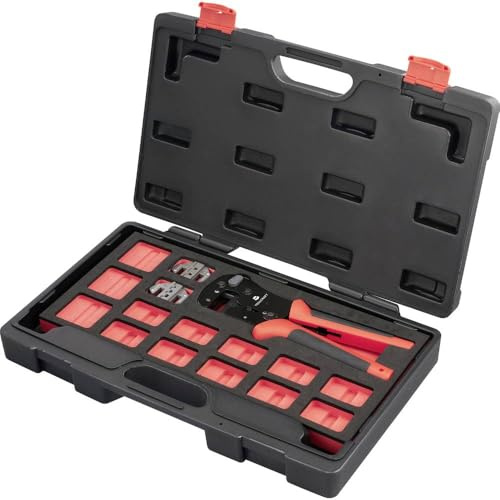 TOOLCRAFT TO-9660081 Crimpzangen-Set Inkl. Crimpsortiment mit Koffer