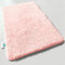 casa pura Tapis de bain rose doux et moelleux, aspect shaggy, antidérapant, lavable, tapis de douche, 80 x 150 cm, rose ciel doux