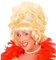 Generique Perücke Drag Queen Blond, Mehrfarbig, Einheitsgröße