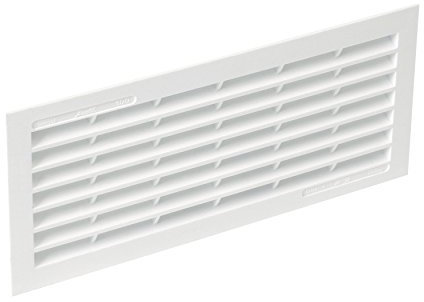 Nicoll 1B111 - Griglia di ventilazione rettangolare con zanzariera, 25 x 11 cm
