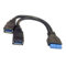 chenyang 2 porte USB 3.0 femmina a scheda madre 20 pin maschio cavo di intestazione per pannello frontale 25cm