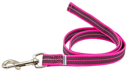 Gummierte Leine ohne Handschlaufe - pink, 300 cm (3 m)