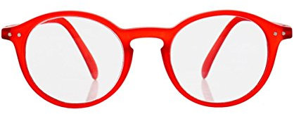 Doiy Unisex Shape D Lesebrille, Red Crystal Soft, 2
