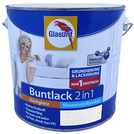 GlasuritBuntlack 2in1 Hochglanz Wasserv. - 500ml (Polarblau)