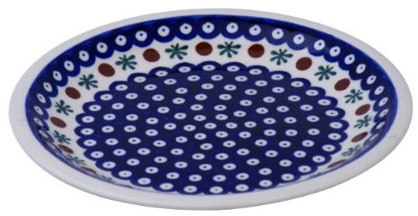 Bunzlauer keramik Original flacher Teller/Essteller Ø24.0 cm H=3.2cm Dekor 41, Steinzeug (hochwertige Keramik), Modern, Rund, Handgefertigt, Dinnerplate, Teller