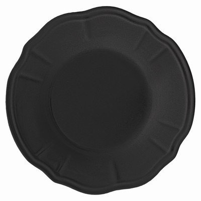 BACI Piatto fondo, in melamina, Nero, 23 x 23 x 4 cm, 1 pezzo