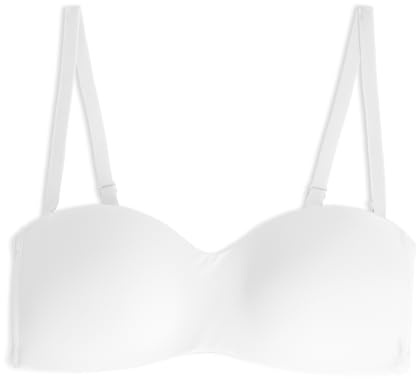 Cotonella, Reggiseno a Fascia Simona in Morbida Microfibra, Imbottito Senza Ferretto e con Spalline Removibili - Art. CD071 - Taglia 3B