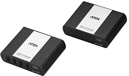 ATEN UEH4102, USB Over LAN Verlängerung 4-Port, USB 2.0 Cat.5 Extender (bis zu 100m)