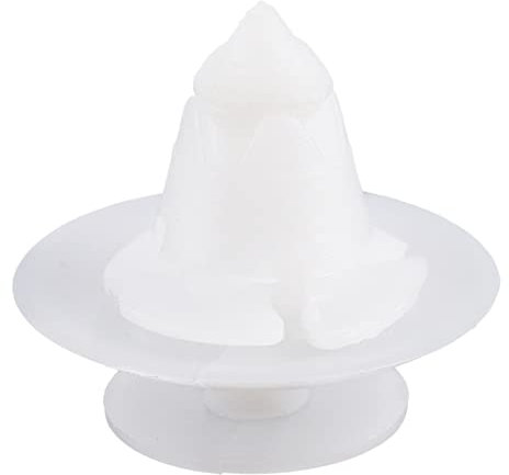 Rivet Clip Plastique - Auto Attache Clips Fixation Plastique Rivet Clips 1038008 Attache de Pare-chocs Voiture Blanc Clips de Fixation de Rivet Kit pour KA RB 1996-2009(50Pcs)