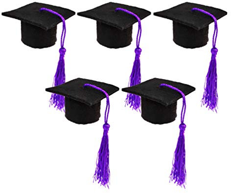 5pcs Mini Purple Baby Brim Hat