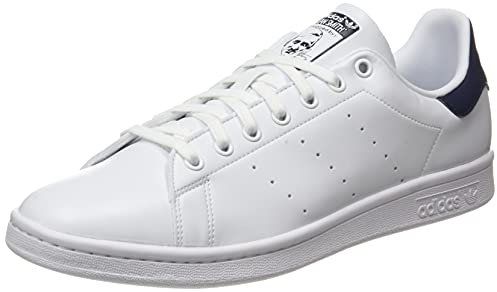 adidas Originals Men's Stan Smith Low Sneakers, FTWR White FTWR White Collegiate Navy, 6