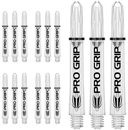 Target Darts 5 x Sätze of Pro Grip Dart Stems - 15 Dartschäfte Insgesamt - Unterschiedliche Größen und Farben