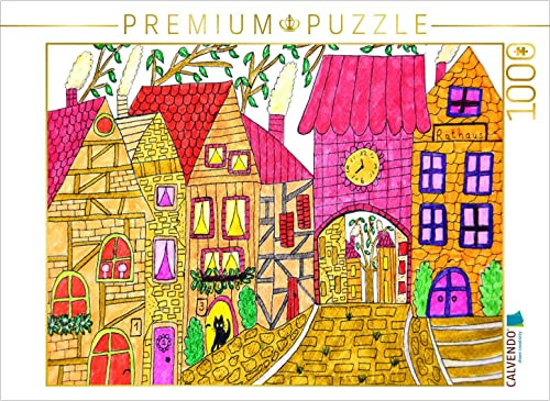 CALVENDO Puzzle Bunte Altstadt | 1000 Teile Lege-Größe 64 x 48 cm Foto-Puzzle für glückliche Stunden