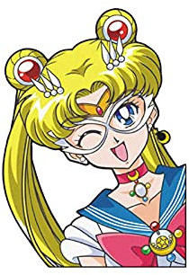 ALTcompluser Anime Autoaufkleber Sailor Moon Car Sticker Auto Fenster Tuning Vinyl Aufkleber(Usagi Tsukino 14x10 cm)