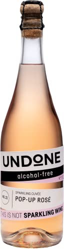 UNDONE NO. 21 Pop-Up Rosé | Alkoholfreier Sekt | Vegan und kalorienarm | Pur oder zum mixen von nicht-alkoholischen Drinks 750ml