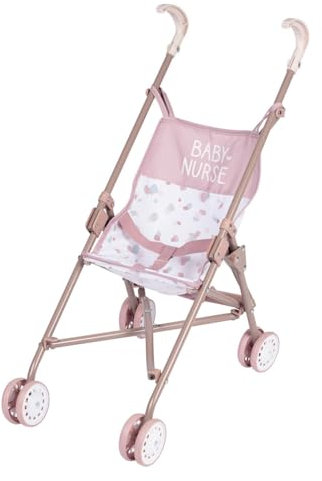 Smoby- Silla de Paseo Estructura de Metal, para Muñecos de hasta 42cm, Plegable, Funda de Tela Extraíble y Lavable, Niños Niñas A Partir de 2 años (7600220407)