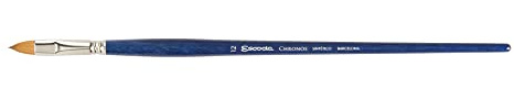 Escoda : Chronos : Synthetic/Sable Mix : Acrylic and Watercolour Brush : Long Handled : Filbert : Size 12