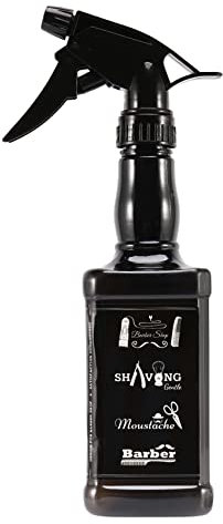OPLLER 650 ml de peluquería pulverizador botella Barber herramientas de corte de pulverizador de agua negro