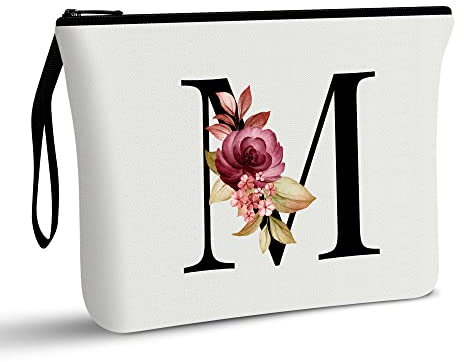 Vavabox A-Z Personalisierte Kosmetiktasche-Geburtstagsgeschenke für Frauen, Mütter, Beste Freundinnen und Brautjungfern (M)