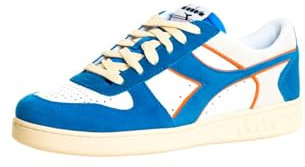 Diadora Unisex Magic Basket Low Suede Leather Gymnastikschuh, Royal White, 40 EU