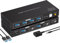 VPFET KVM Switch HDMI 2 Port 4K120HZ 8K60HZ KVM Switcher for 2 Computers Share1 Monitor and 4 USB 3.0 Support Desktop Control Includes 2 USB 3.0 Cables and Power Adapters