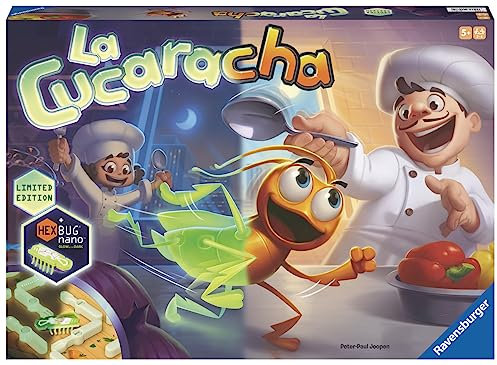 Ravensburger - La Cucaracha Juego de Mesa 5 Años | Juego Mesa 5 Años Que Brilla en la Oscuridad | Juegos De Mesa Niños de Cucarachas | Juegos Mesa en Español | Regalos para Niños