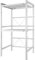 KEVO Support Extensible en Métal Four à Micro-Étagère pour Micro-Ondes à 2 Couches - Extensible - pour épices, conserves, Bouteilles, jusqu'à 25 kg (40/64 * 36.5 * 78cm (Blanc))