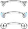 Chriscoco 16G Titan Rook Piercing Augenbrauen & Lippe Bauchnabel Ring Helix Daith Tragus Knorpel Ohr Piercing 6mm & 8mm & 10mm