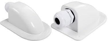 zalati Solar Cable Entry Gland Box ABS Cable Housing Mount Waterproof for RVs, Boats, Yachts Roof - Single Holes