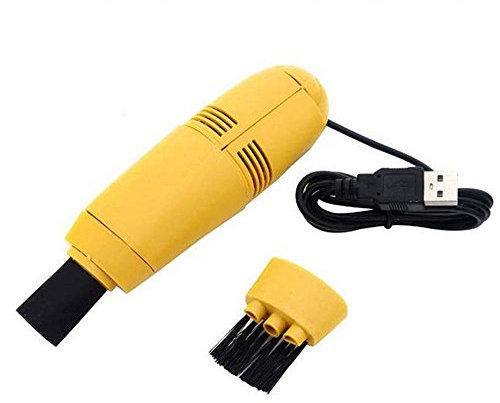 BOTCAM Vacuum USB Kit Cleaning Brush Keyboard Laptop Computer PC Tools & DIY Joint Colouring (Yellow, One Size)