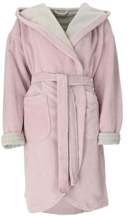 Vossen Bademäntel Damen Kurzmantel mit Kapuze Runa sea lavender/ivory - 0005 XL