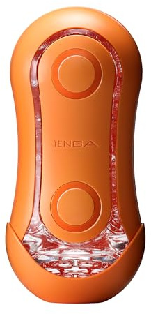 TENGA FLIP ORB Sunset Orange - Masturbator | Feste Kugeln in geschmeidigem Elastomer - Druckpads für mehr Saugeffekt, aufklappbar zum Reinigen - Designed in Japan
