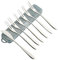 NestNook Forchette da dessert Set di 6 forchette da torta e 1 coltello da torta Forchette da tè in acciaio inossidabile Argento 13 CM (5,12 pollici) Forchette piccole per torte, antipasti, frutta