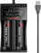3.7v Rechargeable Battery Charger & Batteries, Dual Slot USB Smart Battery Charger & 2 Pack 3.7v Rechargeable Flat Top Battery